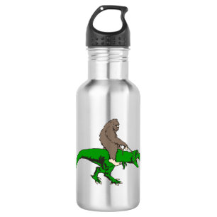 Bigfoot riding T Rex 532 Ml Water Bottle