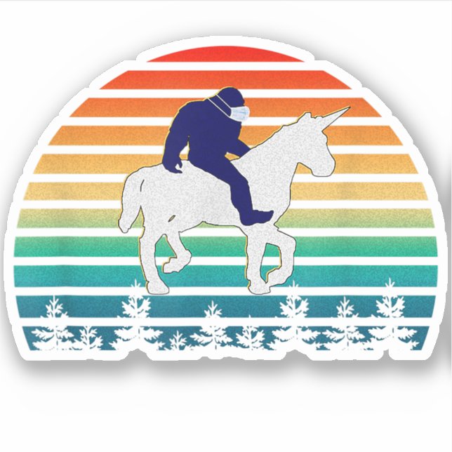 Bigfoot Riding Unicorn (Front)