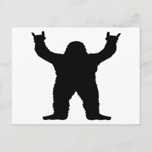 Bigfoot Rock On Holiday Postcard