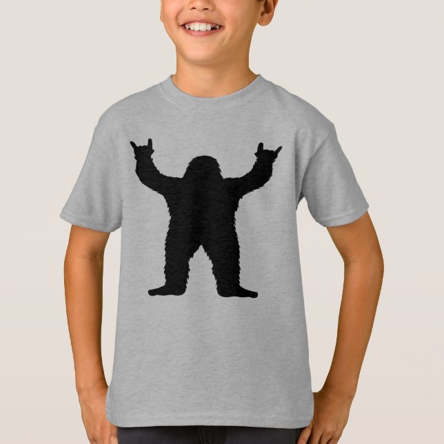 Bigfoot Rock On T-Shirt (Front)