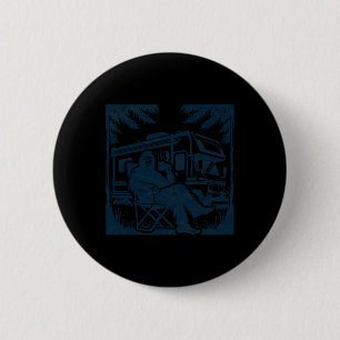 Bigfoot Rv Motorhome Camping Sasquatch Campervan 6 Cm Round Badge