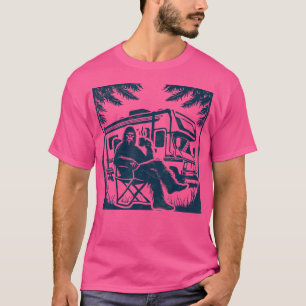 Bigfoot Rv Motorhome Camping Sasquatch Campervan T-Shirt
