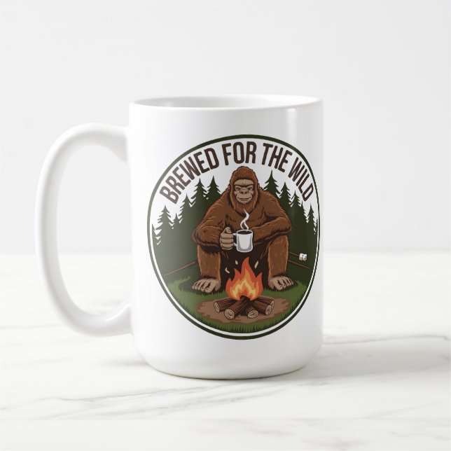 Bigfoot’s Campfire Coffee – Brewed for the Wild Mug (Left)