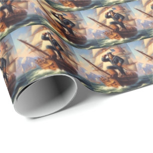 Bigfoot Sailor Wrapping Paper