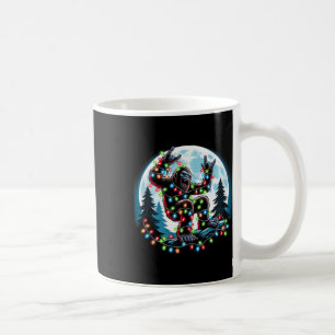 Bigfoot Santa Christmas Tree Lights Funny Xmas Sas Coffee Mug