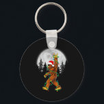 Bigfoot Santa Christmas Tree Lights Funny Xmas Sas Key Ring<br><div class="desc">Bigfoot Santa Christmas Tree Lights Funny Xmas Sasquatch</div>