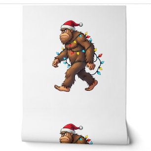 Bigfoot Santa Christmas Tree Lights Xmas Boys Men Wallpaper