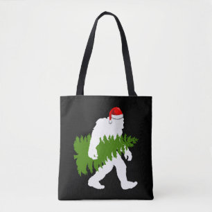 BigFoot Santa Claus Fun Christmas Gifts Tote Bag