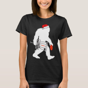 Bigfoot Santa Disc Golf Christmas Disc Golfer Xmas T-Shirt