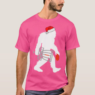 Bigfoot Santa Disc Golf Christmas Disc Golfer Xmas T-Shirt