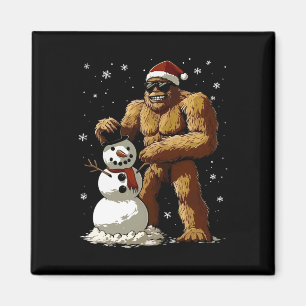 Bigfoot Santa Snowman Kids Boys Men Xmas Christmas Magnet