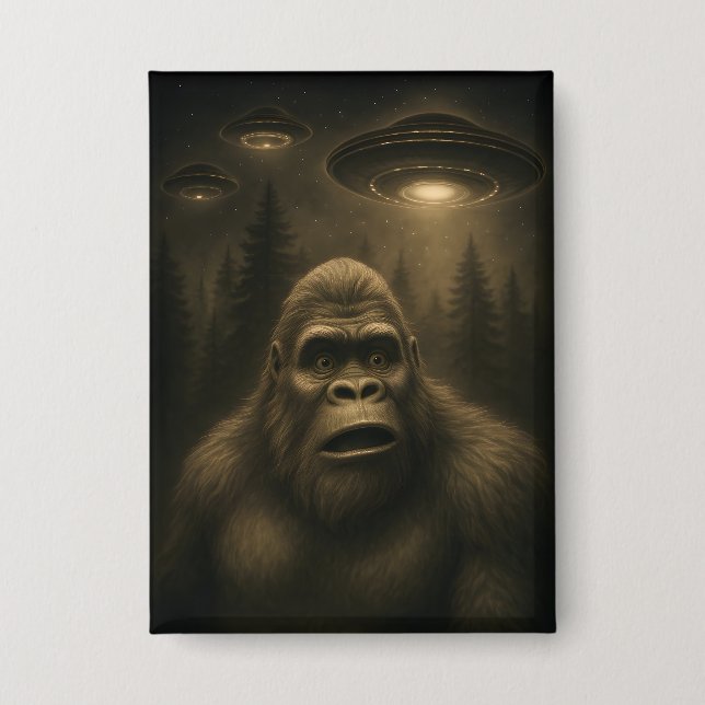 Bigfoot Sasquatch Alien UFO Funny (Front)