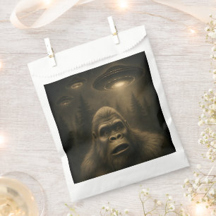 Bigfoot Sasquatch Alien UFO Funny Favour Bags