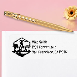 BigFoot Sasquatch Believe Forest Custom Address