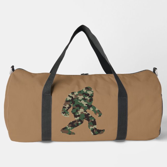 Bigfoot Sasquatch Camo      Duffle Bag (Front)