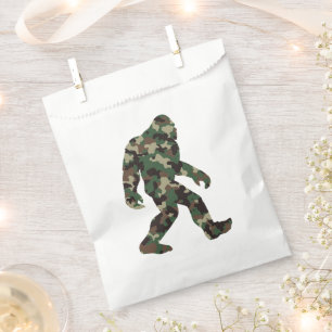 Bigfoot Sasquatch Camo Favour Bags