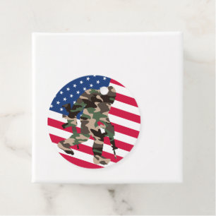 Bigfoot Sasquatch Camo Favour Tags