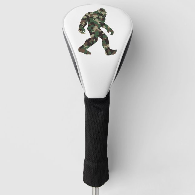 Bigfoot Sasquatch Camo Golf Head Cover (Front)