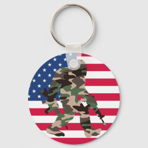 Bigfoot Sasquatch Camo  Key Ring