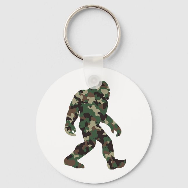 Bigfoot Sasquatch Camo    Key Ring (Front)
