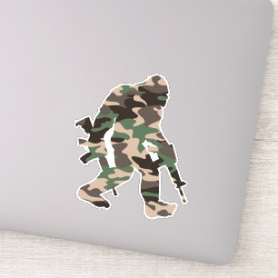 Bigfoot Sasquatch Camo Sticker