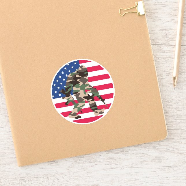 Bigfoot Sasquatch Camo  Sticker (Notebook)
