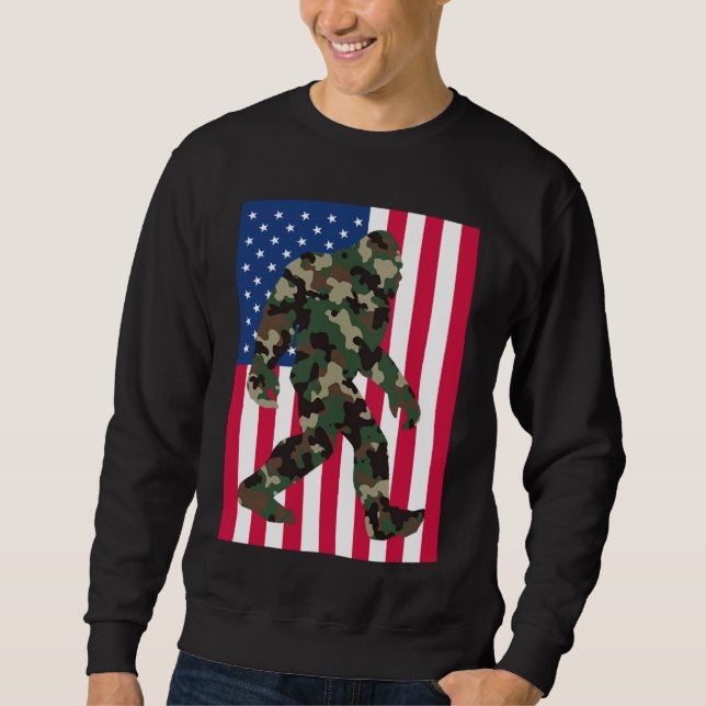 Bigfoot Sasquatch Camo     Sweatshirt (Front)