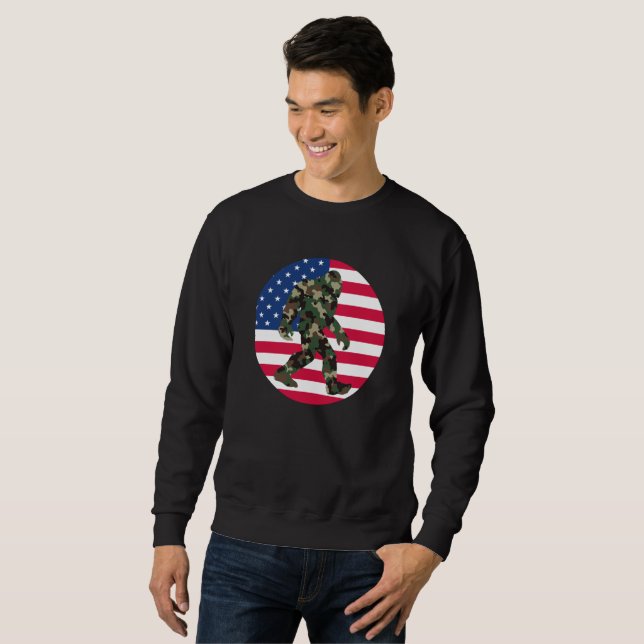 Bigfoot Sasquatch Camo   Sweatshirt (Front Full)