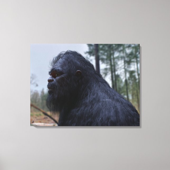 bigfoot,sasquatch, canvas print (Front)