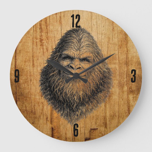 Bigfoot Sasquatch Clock (Front)