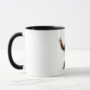 Bigfoot Sasquatch Devil Horns Christmas 2026 Rock  Mug