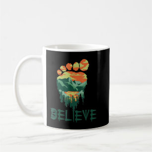 Bigfoot Sasquatch Foot Yeti Believe Camping Hiking Coffee Mug