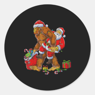 Bigfoot Sasquatch For Men Grandpa Boys Kids Christ Classic Round Sticker