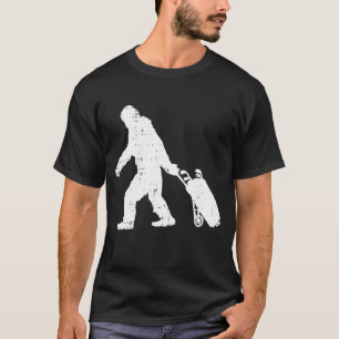 Bigfoot Sasquatch Golf Clubs Funny Golfing Golfer  T-Shirt