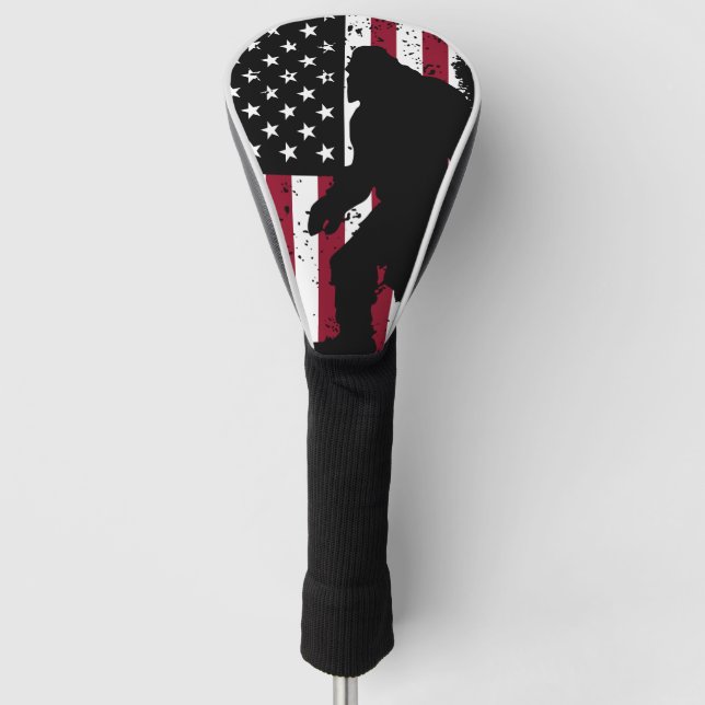 Bigfoot – Sasquatch  Golf Head Cover (Front)