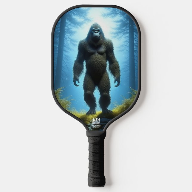 Bigfoot Sasquatch in the Woods  Pickleball Paddle (Front)