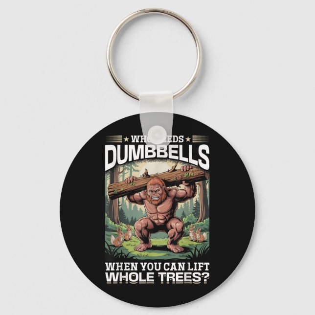 Bigfoot Sasquatch  Key Ring (Front)