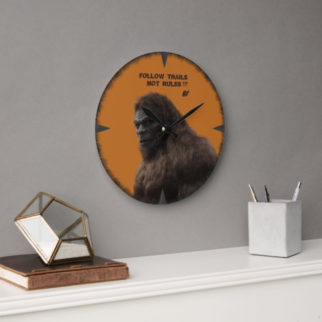 BIGFOOT SASQUATCH  LARGE CLOCK (Office)