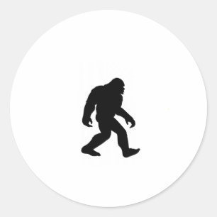 Bigfoot  Sasquatch Patriot American Flag Classic Round Sticker