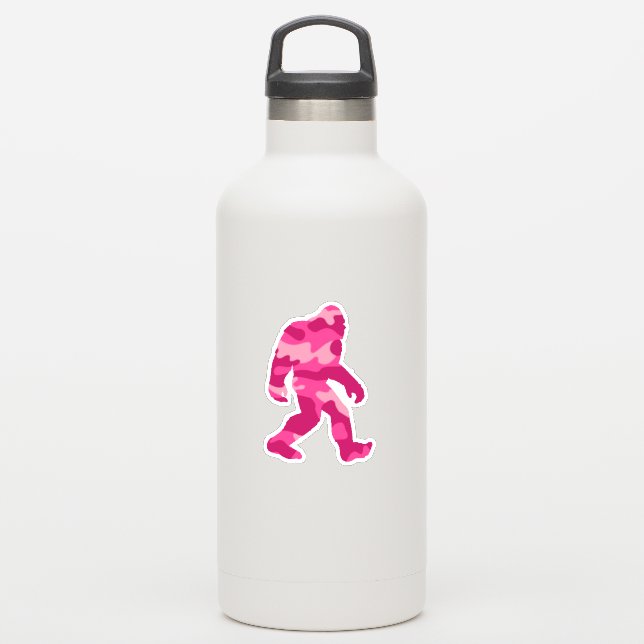 Bigfoot Sasquatch Pink Camo  (Waterbottle)