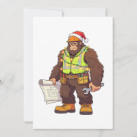 Bigfoot Sasquatch Plumber Funny Blue collar