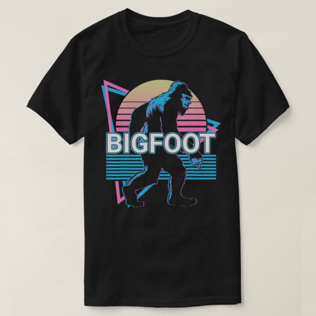Bigfoot Sasquatch Retro  T-Shirt (Design Front)