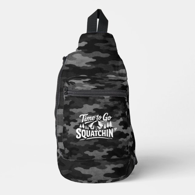 Bigfoot Sasquatch Sling Bag (Front)