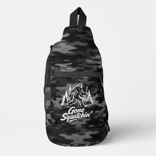 Bigfoot Sasquatch Sling Bag (Front)