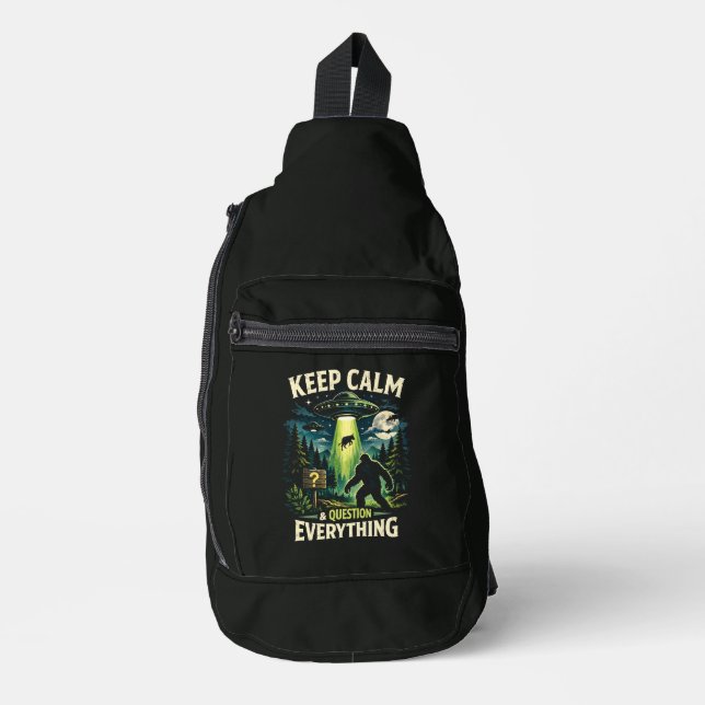 Bigfoot Sasquatch Sling Bag (Front)