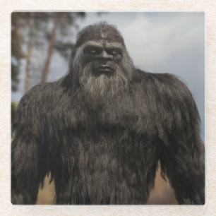 bigfoot,sasquatch,squatching,booger,Coaster Glass Coaster