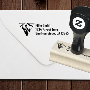 BigFoot Sasquatch Squatchy Forest Mountain Simple Rubber Stamp