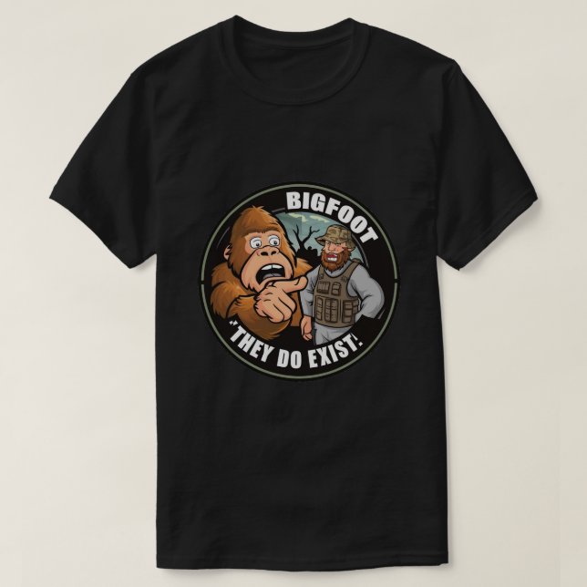Bigfoot Sasquatch  T-Shirt (Design Front)