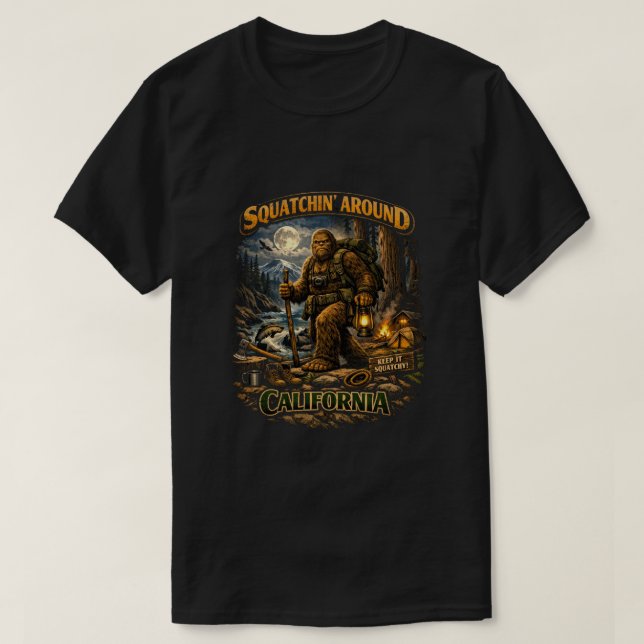 Bigfoot Sasquatch T-Shirt (Design Front)