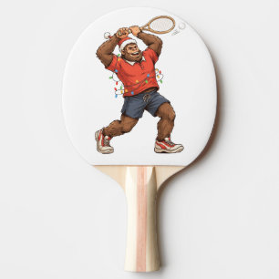 Bigfoot Sasquatch Tennis Christmas 2026 Holiday Ping Pong Paddle